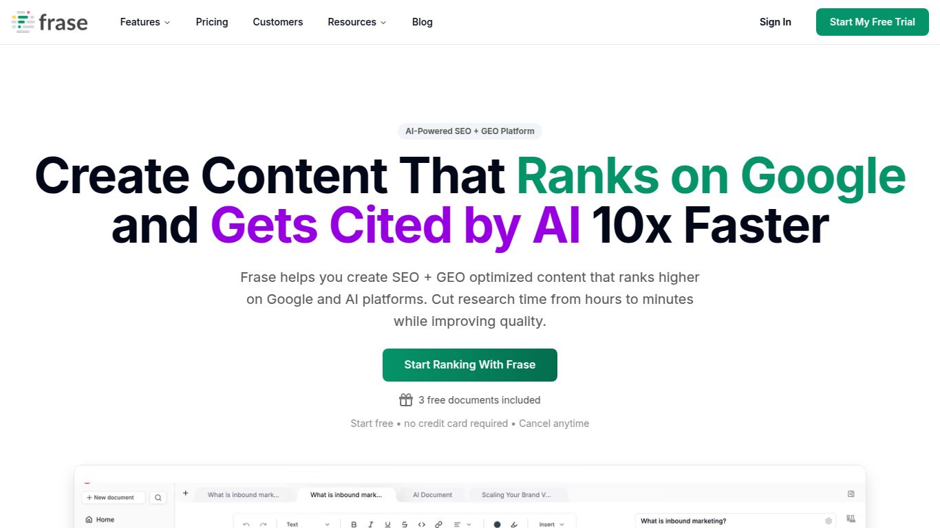 Frase — Research & Outline for SEO