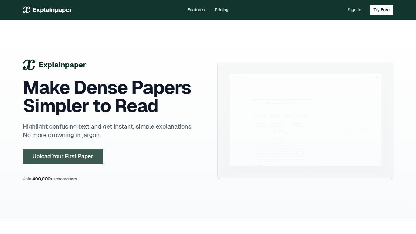 Explainpaper — Clarify Academic Papers