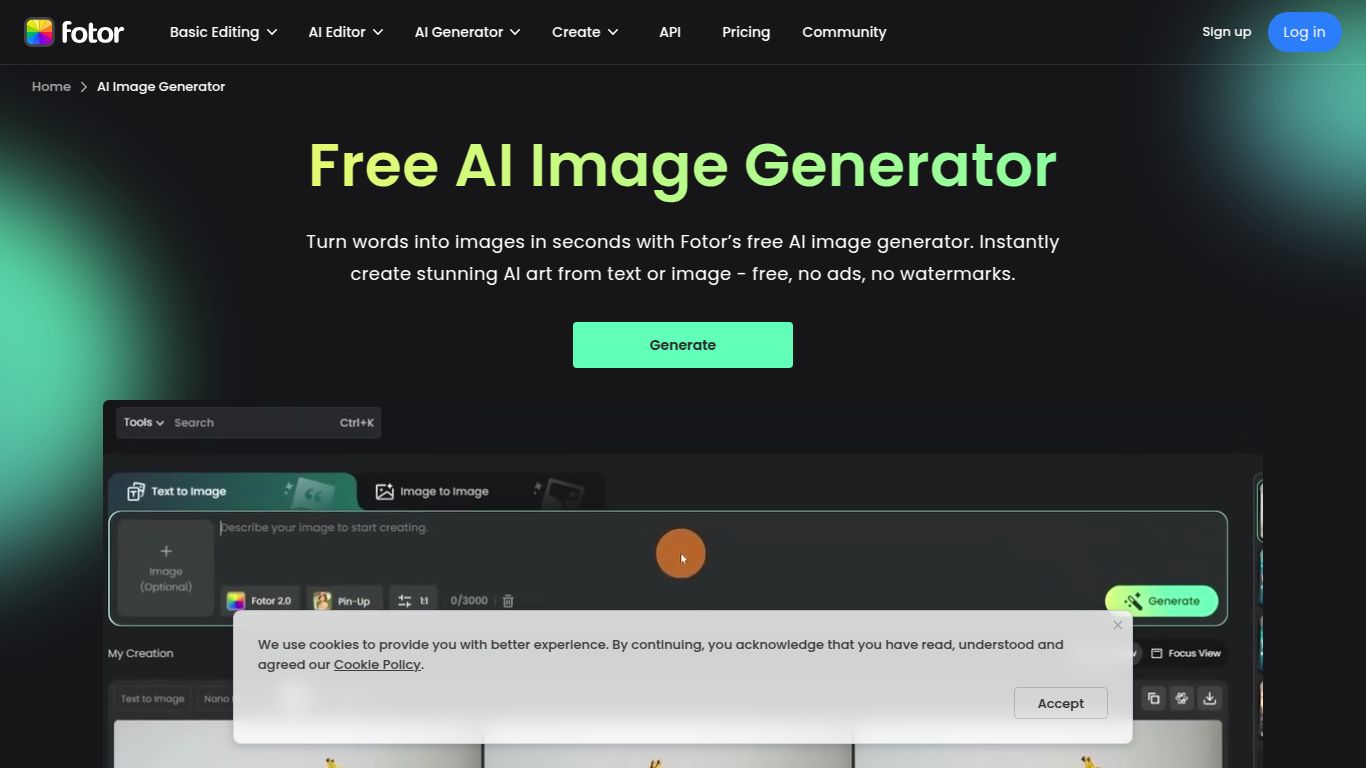Fotor — AI Image Generator