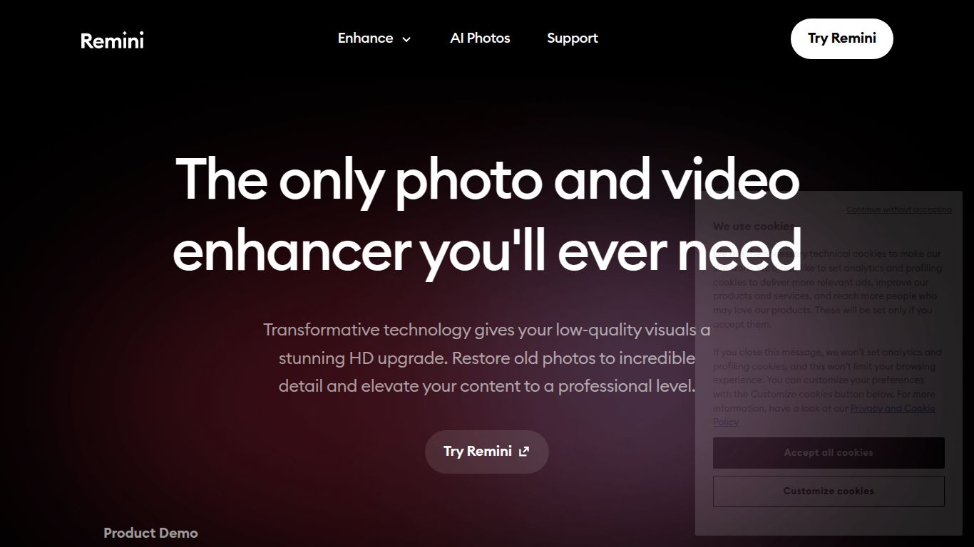 Remini — Photo Enhancer & Restorer