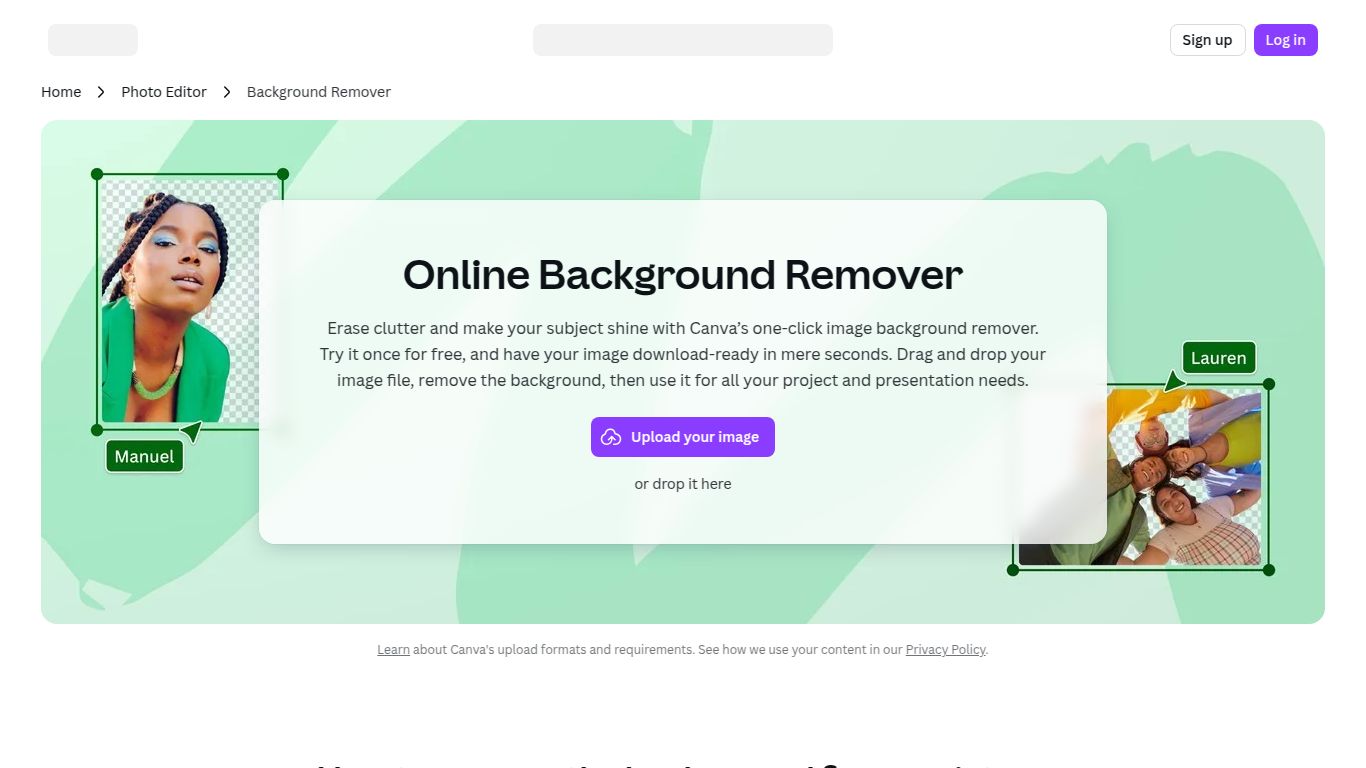 Canva — Background Remover