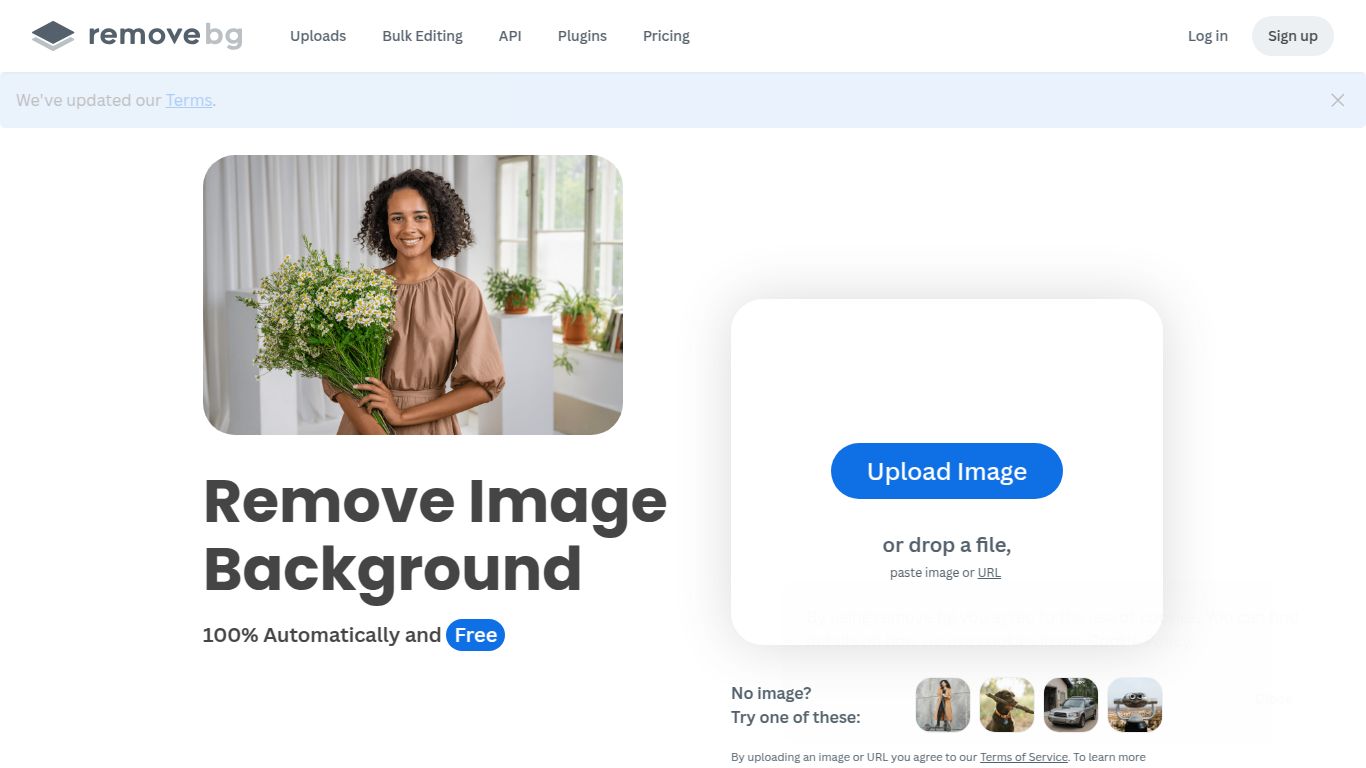 remove.bg — Automatic Background Removal