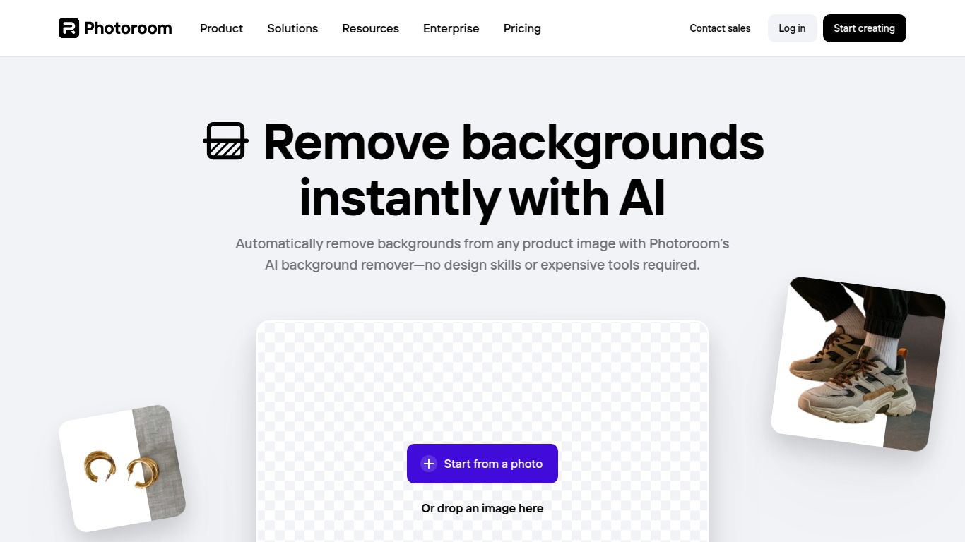 PhotoRoom — Instant Background Remover