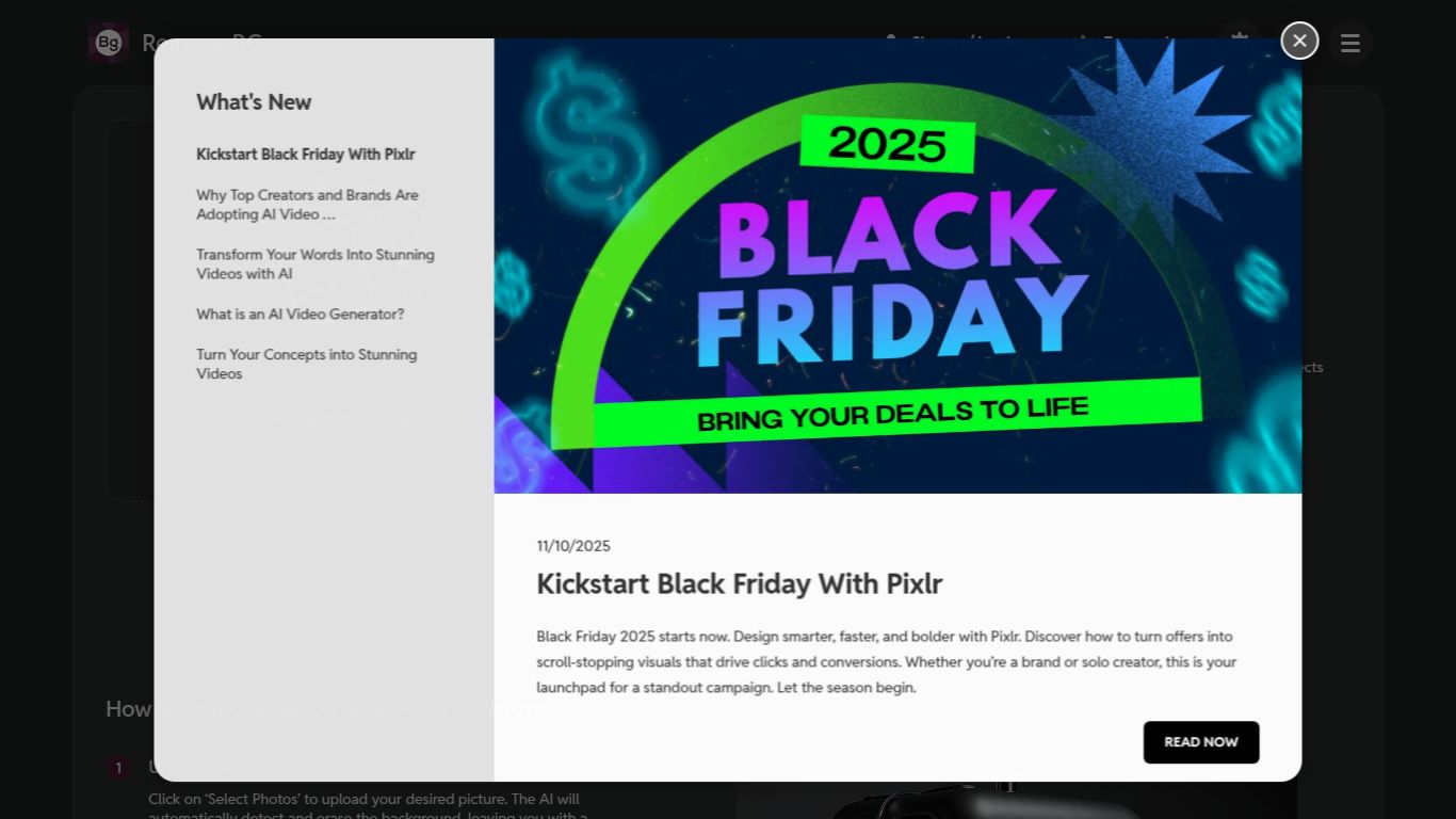 Pixlr — BG Remover