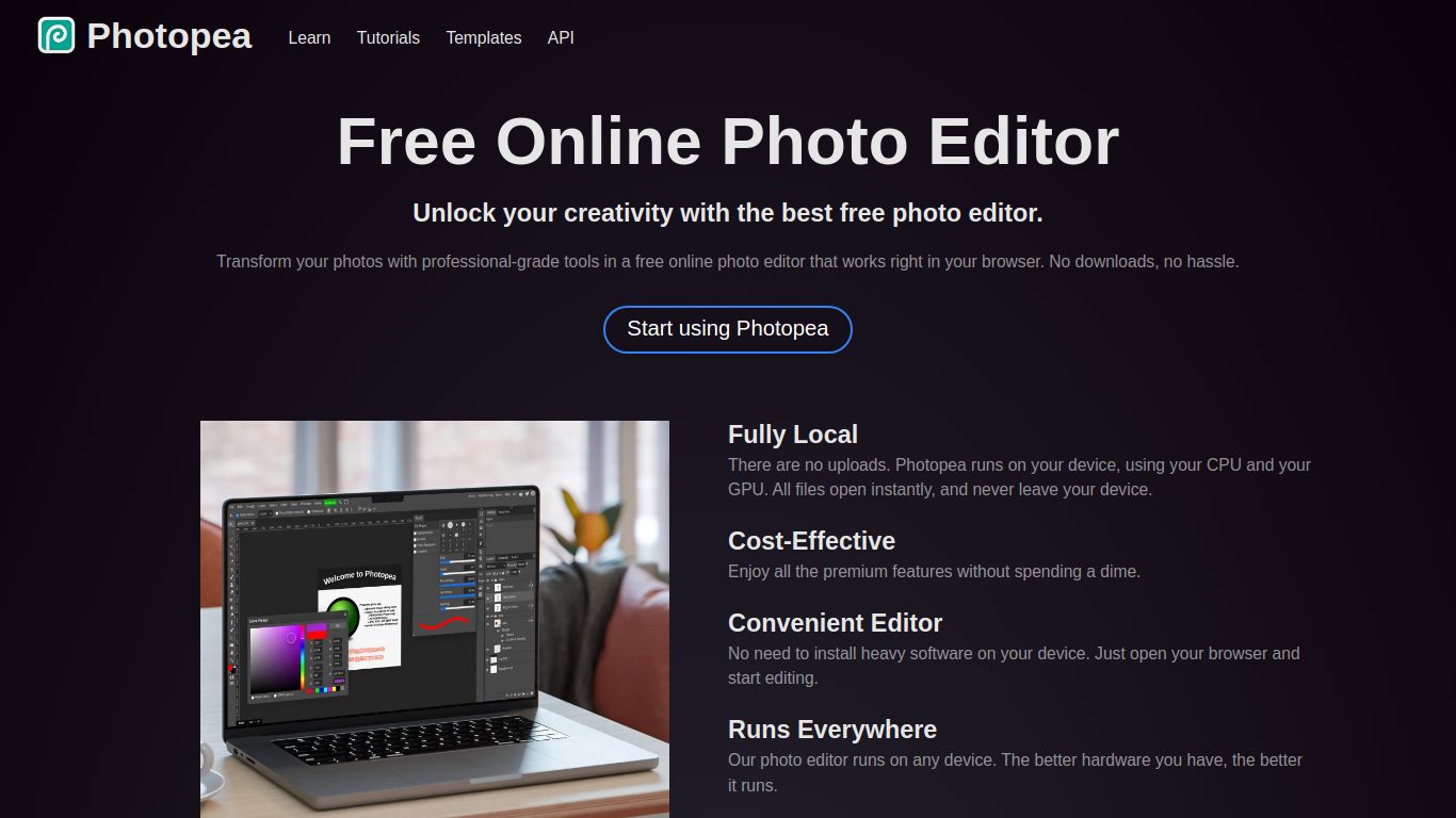 Photopea — One-Click Remove BG