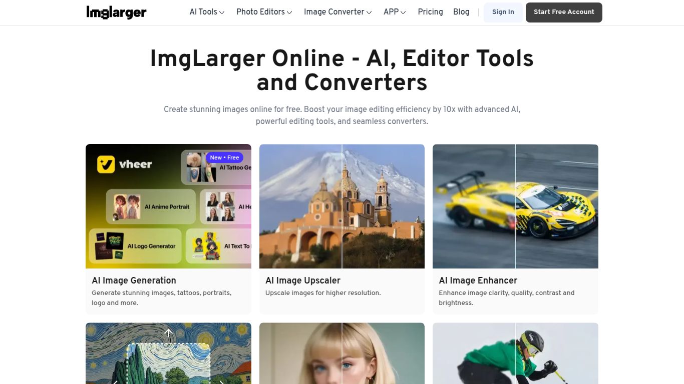 Imglarger (AI Image Enlarger)