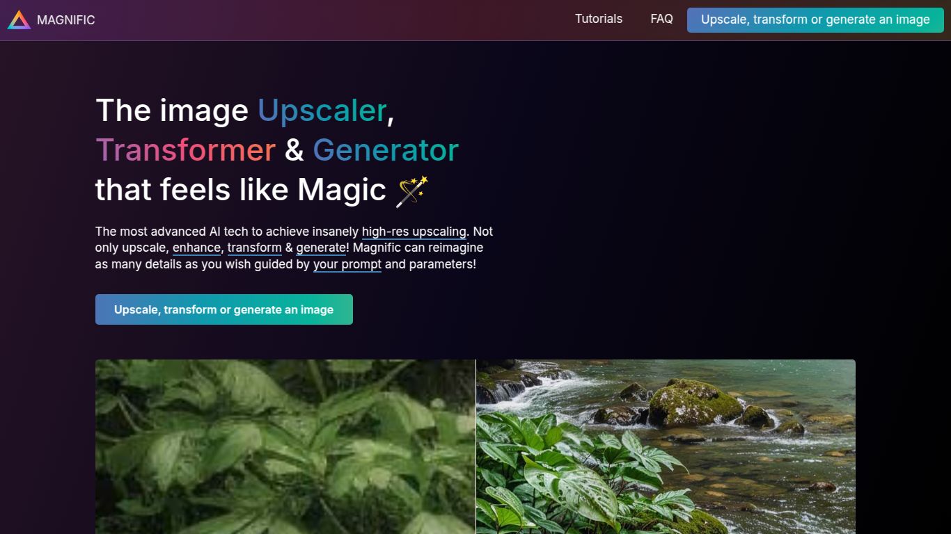 Magnific AI — Generative Upscaler