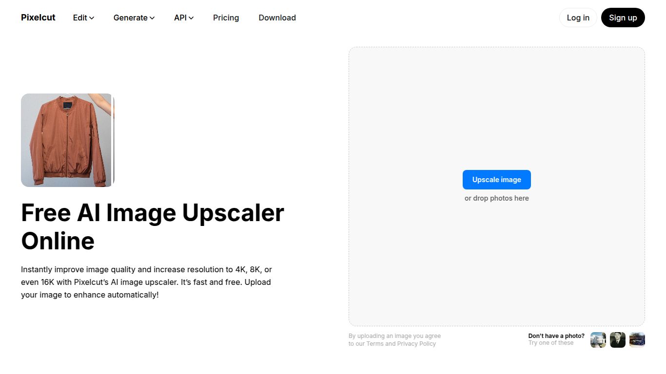 Pixelcut — AI Image Upscaler