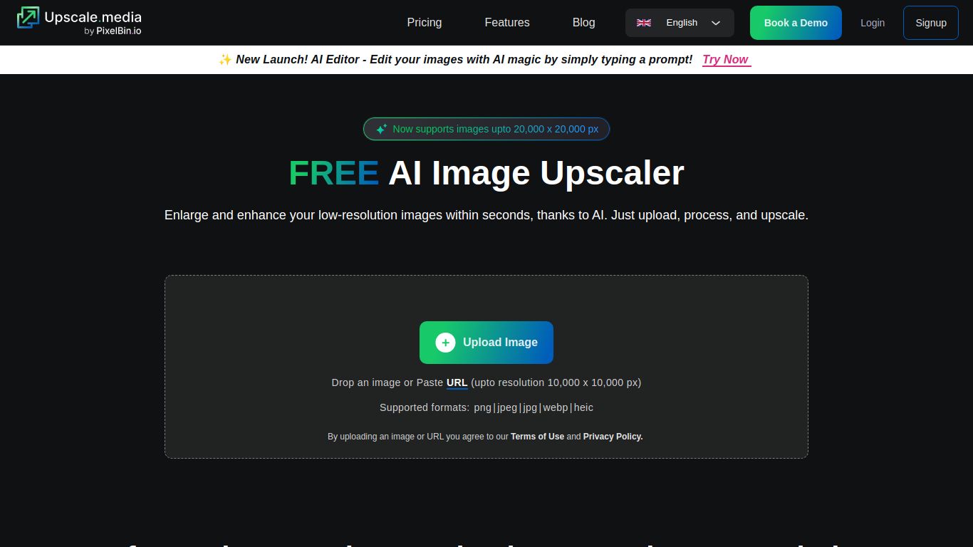 Upscale.media — Free AI Image Upscaler