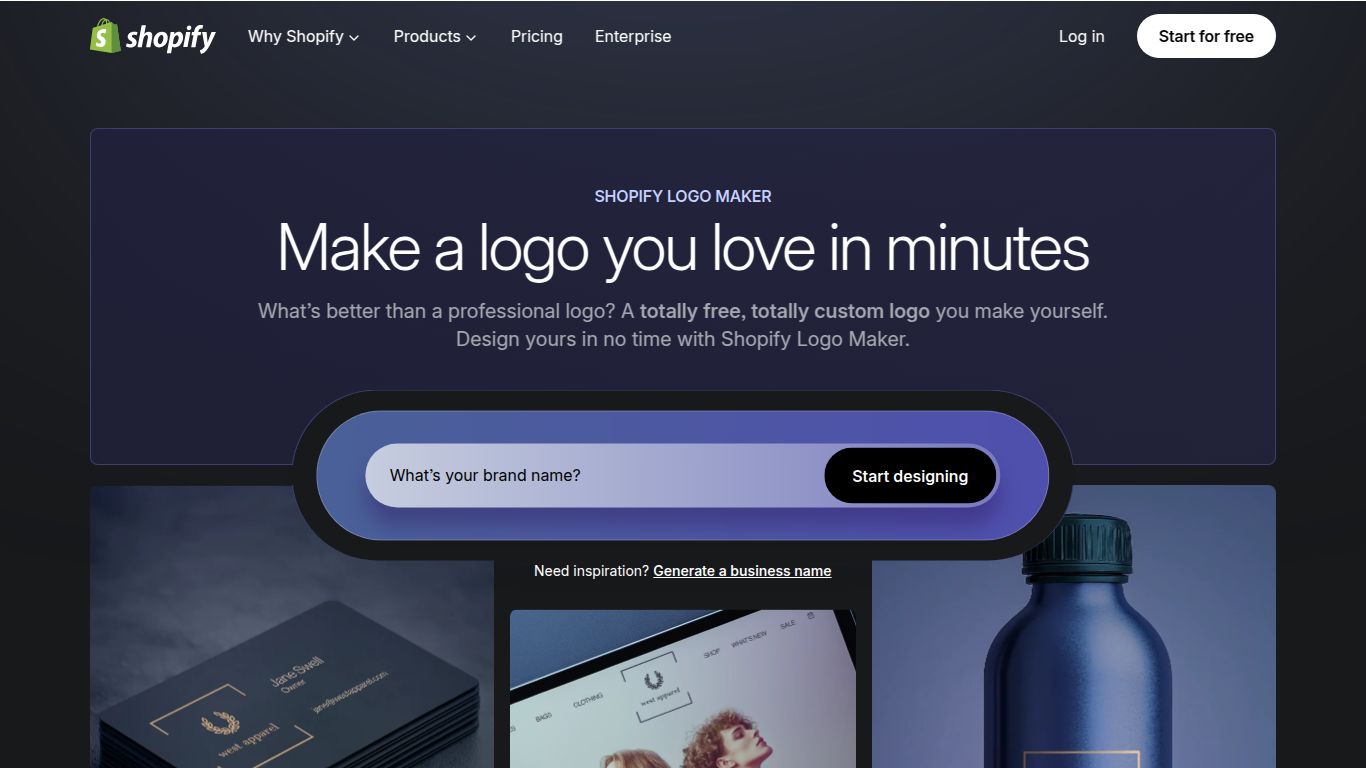Shopify Logo Maker (Hatchful)
