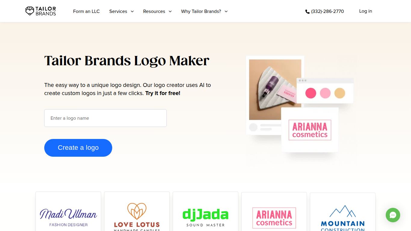 Tailor Brands — AI Logo Maker