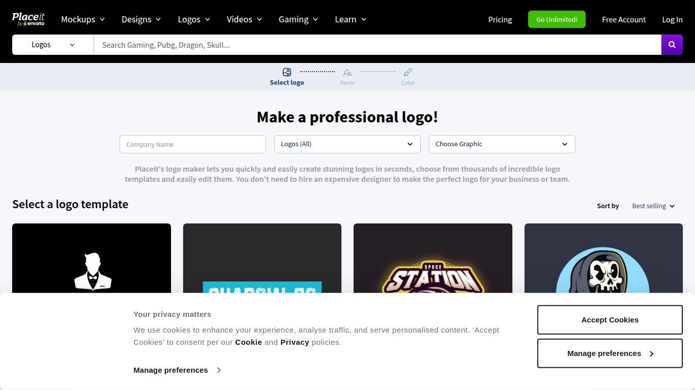Placeit by Envato — Logo Maker