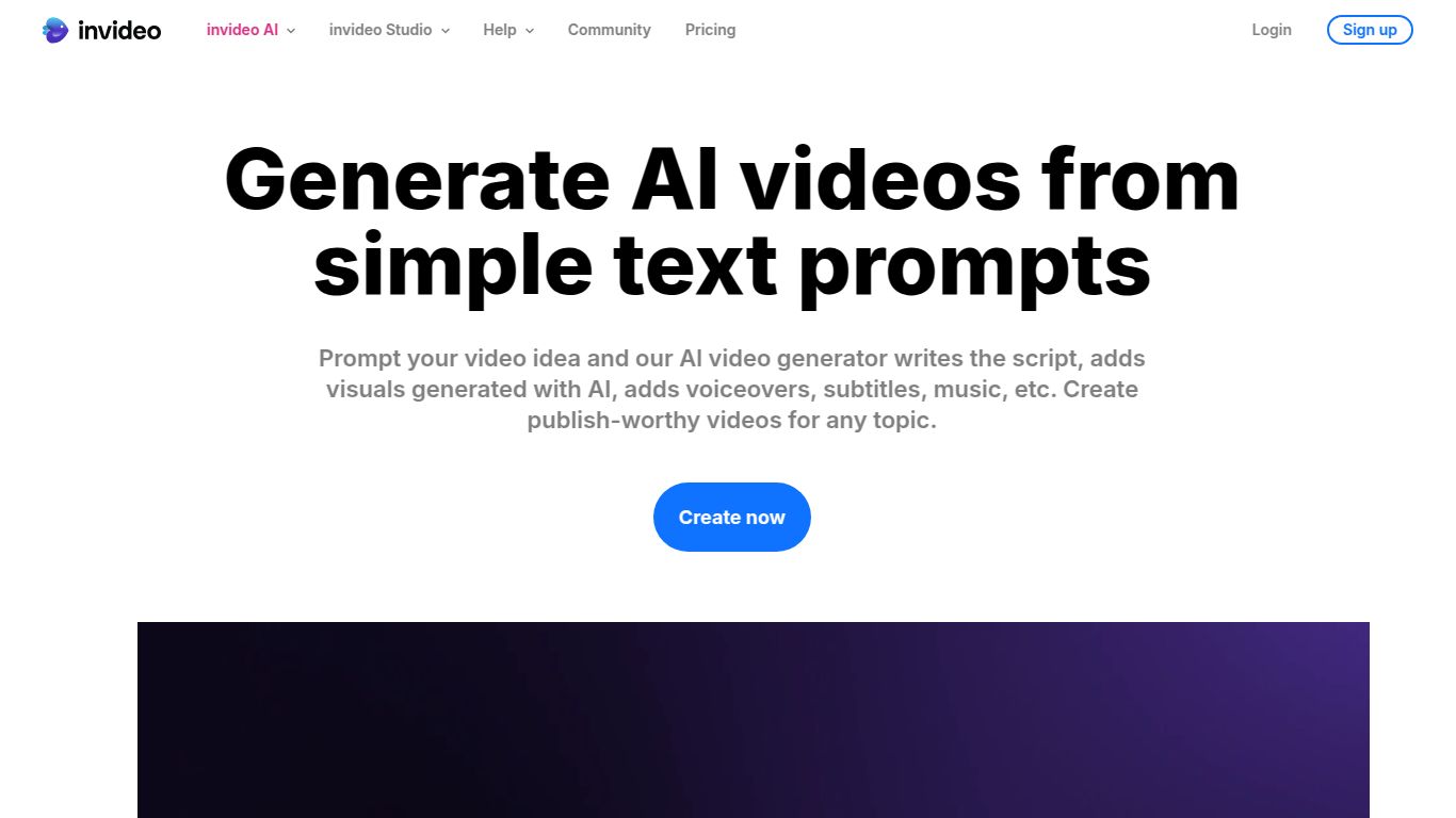 Invideo AI — Prompt-to-Video