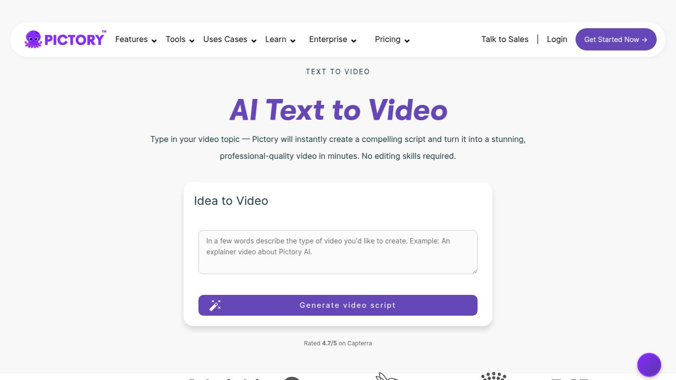 Pictory — Text to Video