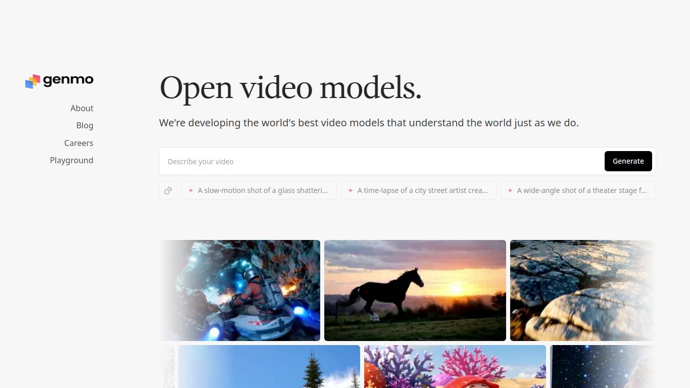 Genmo — Mochi 1 (Open Video)