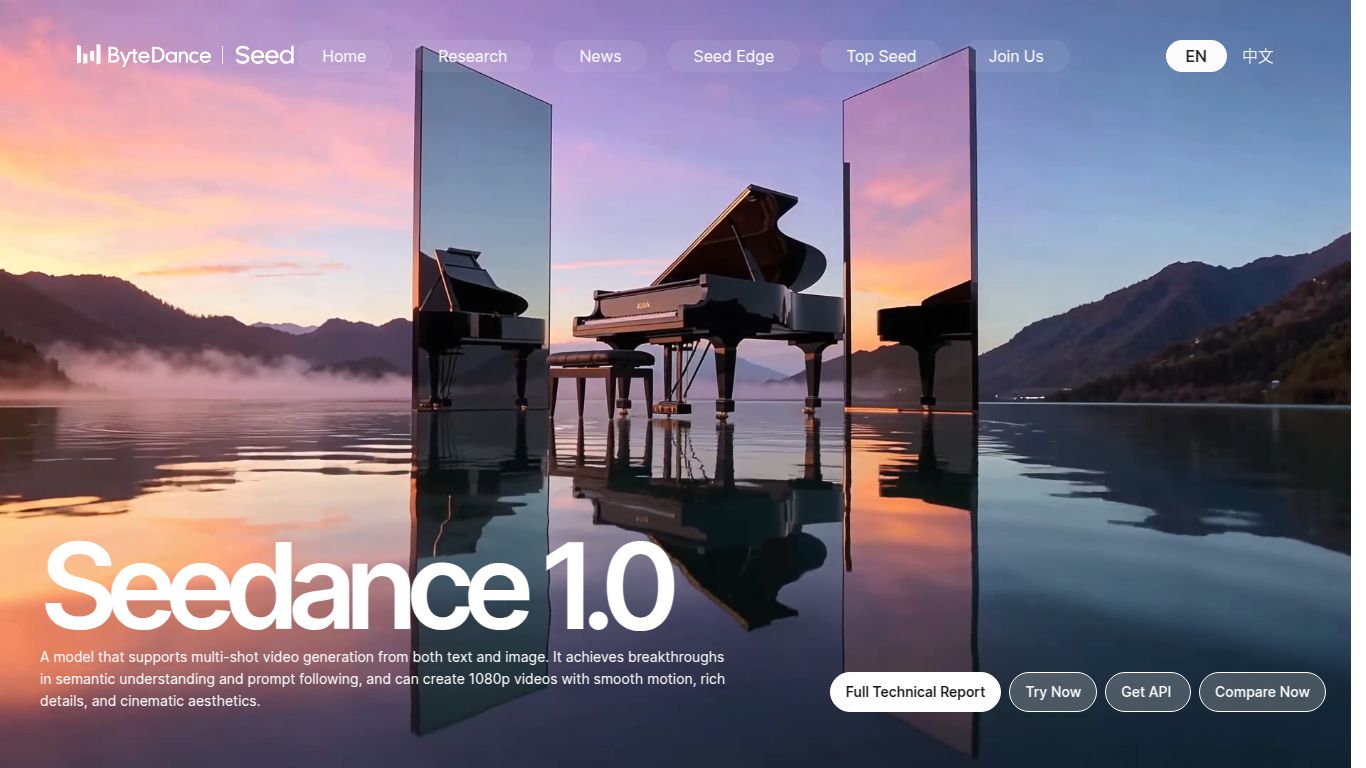 ByteDance Seedance — Multi-Shot T2V/I2V