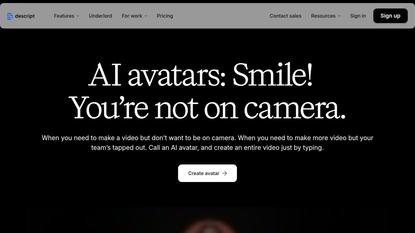 Descript — Avatars for Presenter Videos