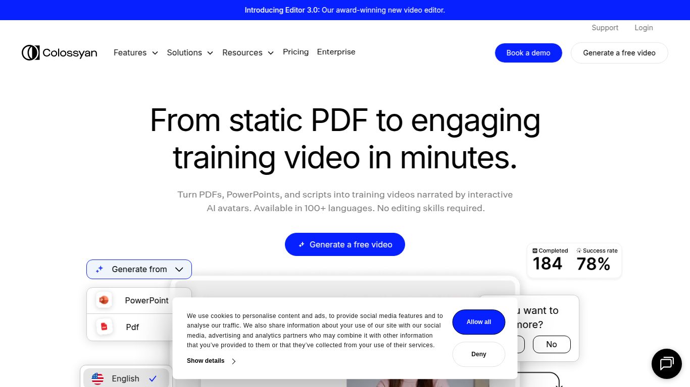Colossyan — Avatar-Narrated Training Videos