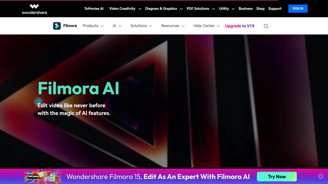Wondershare Filmora — AI Suite