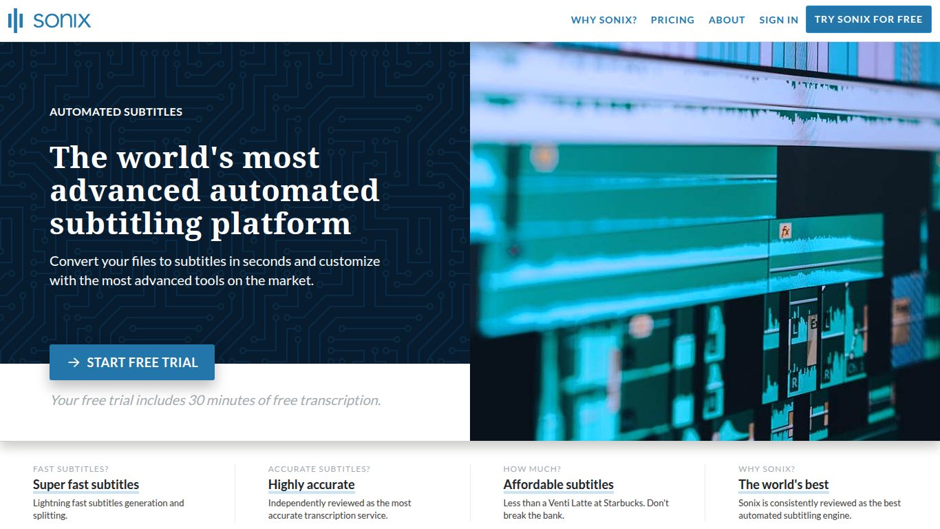 Sonix — Automated Subtitles & Translation