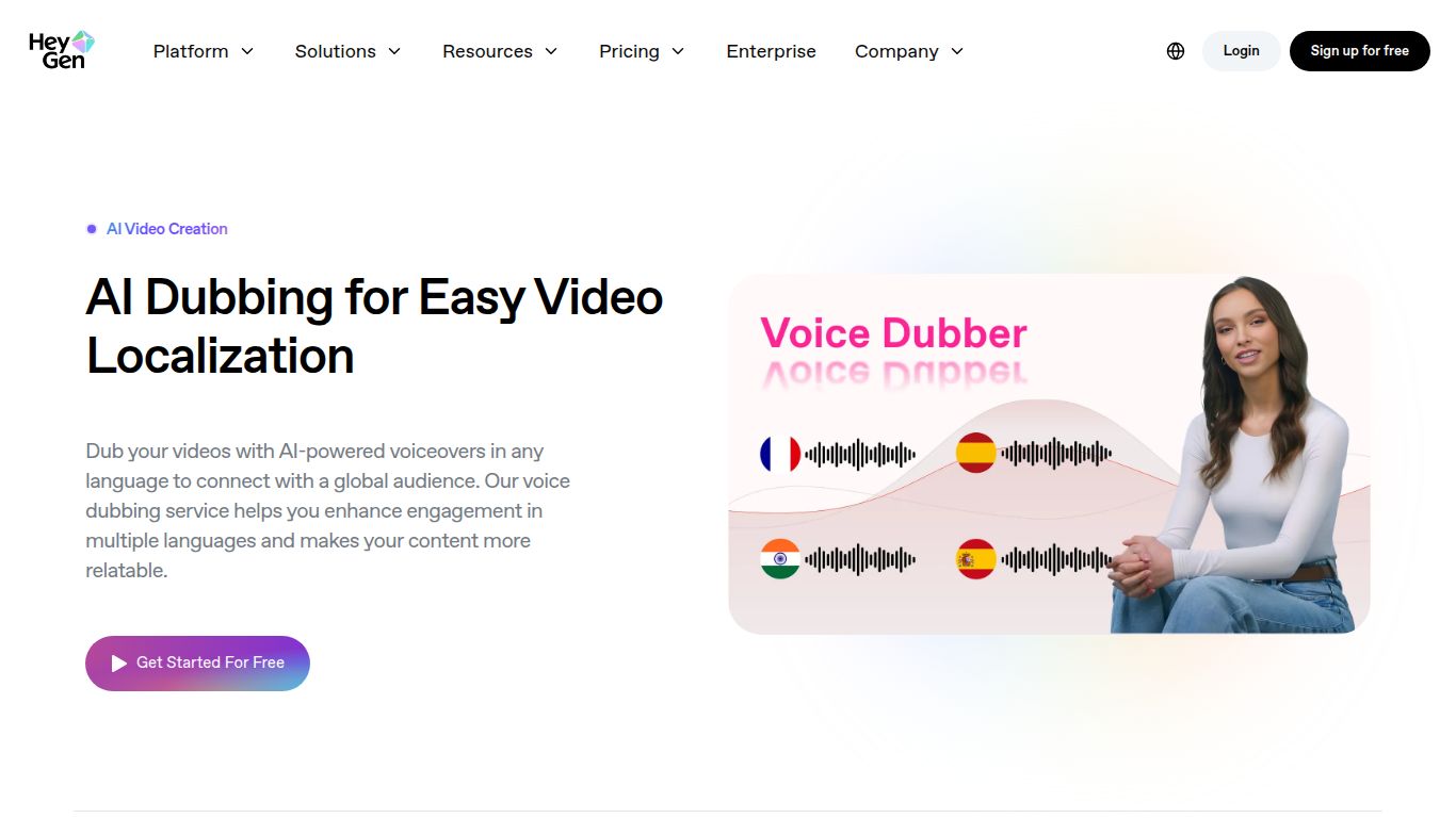 HeyGen — AI Dubbing with Lip-Sync