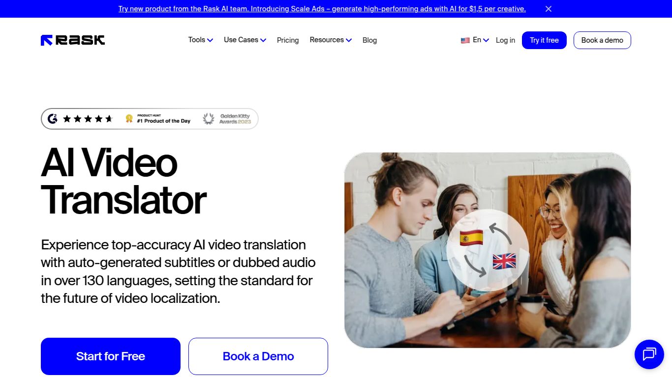 Rask AI — Video Translator & Dubbing