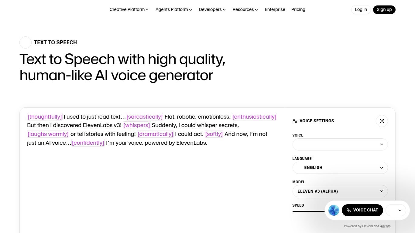 ElevenLabs — Text-to-Speech