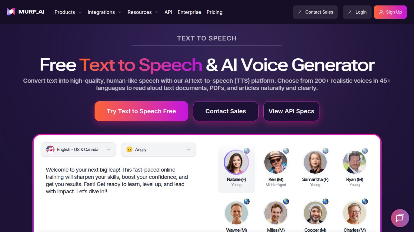 Murf AI — Text-to-Speech