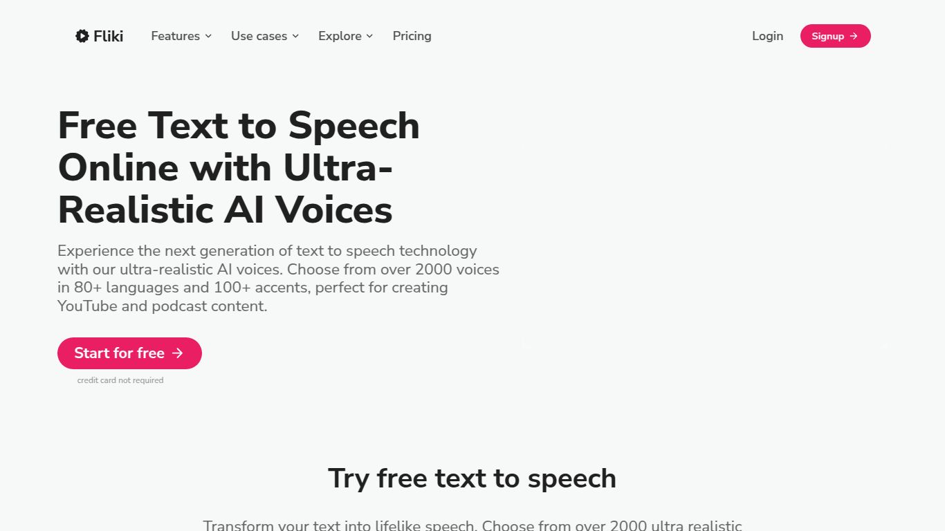 Fliki — Text-to-Speech