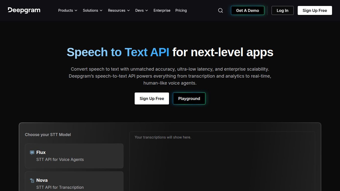 Deepgram Speech-to-Text