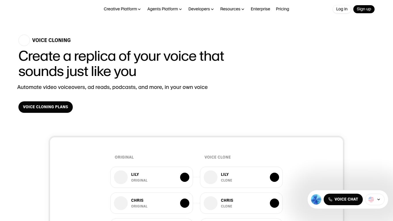 ElevenLabs — AI Voice Cloning