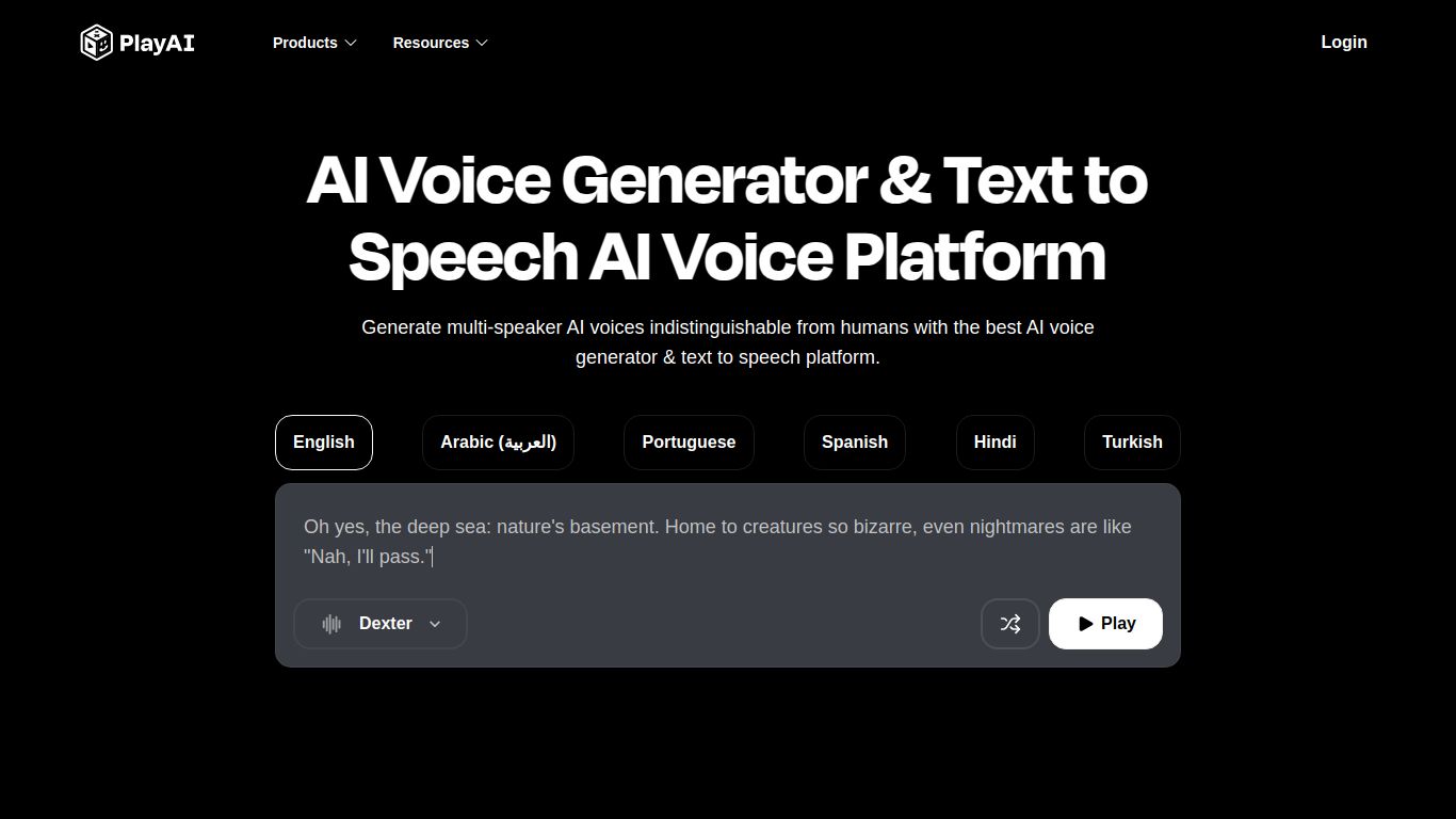 Play.ht — Voice Cloning & Cross-Language
