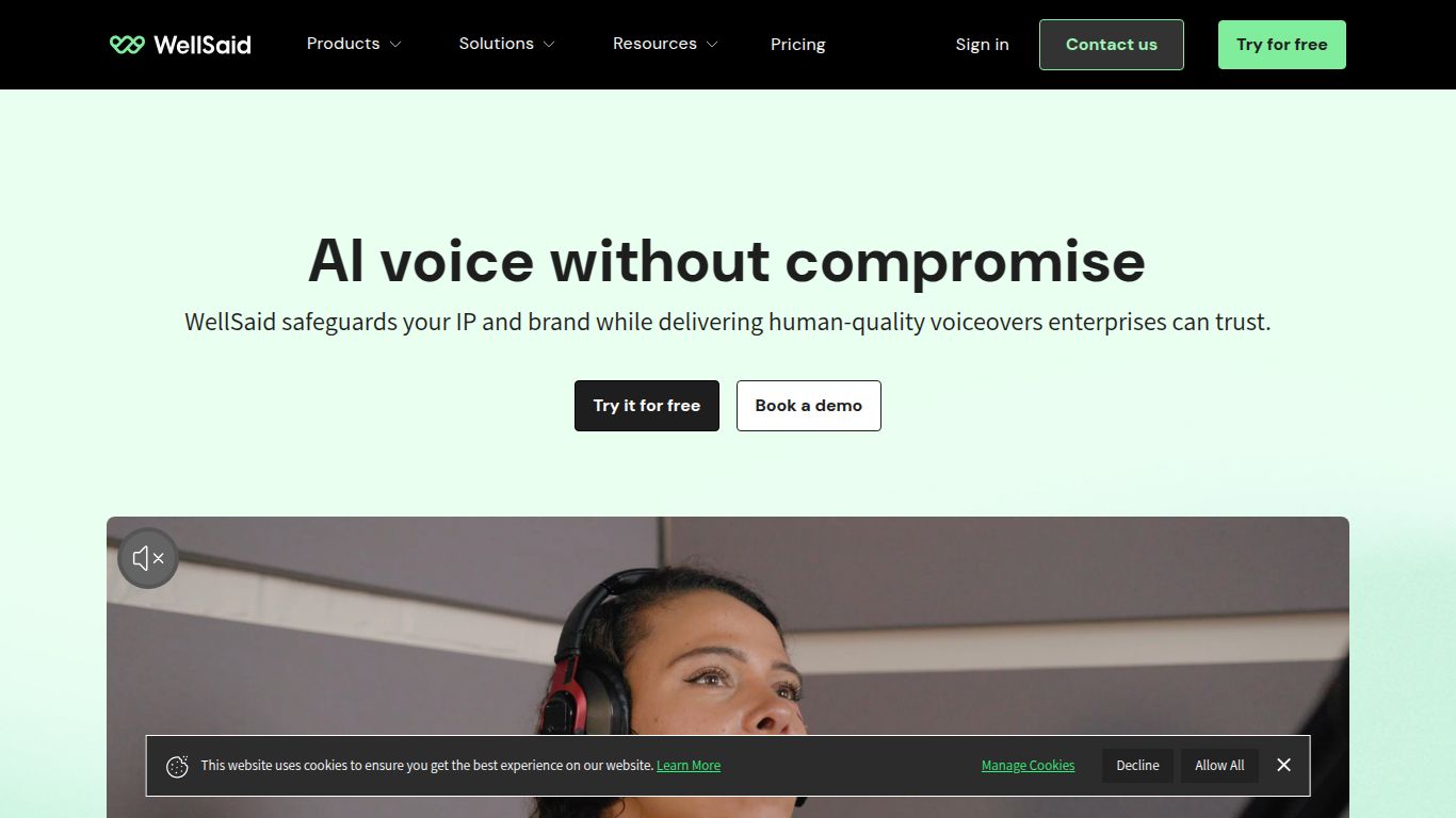 WellSaid Labs — Branded Voice Avatars