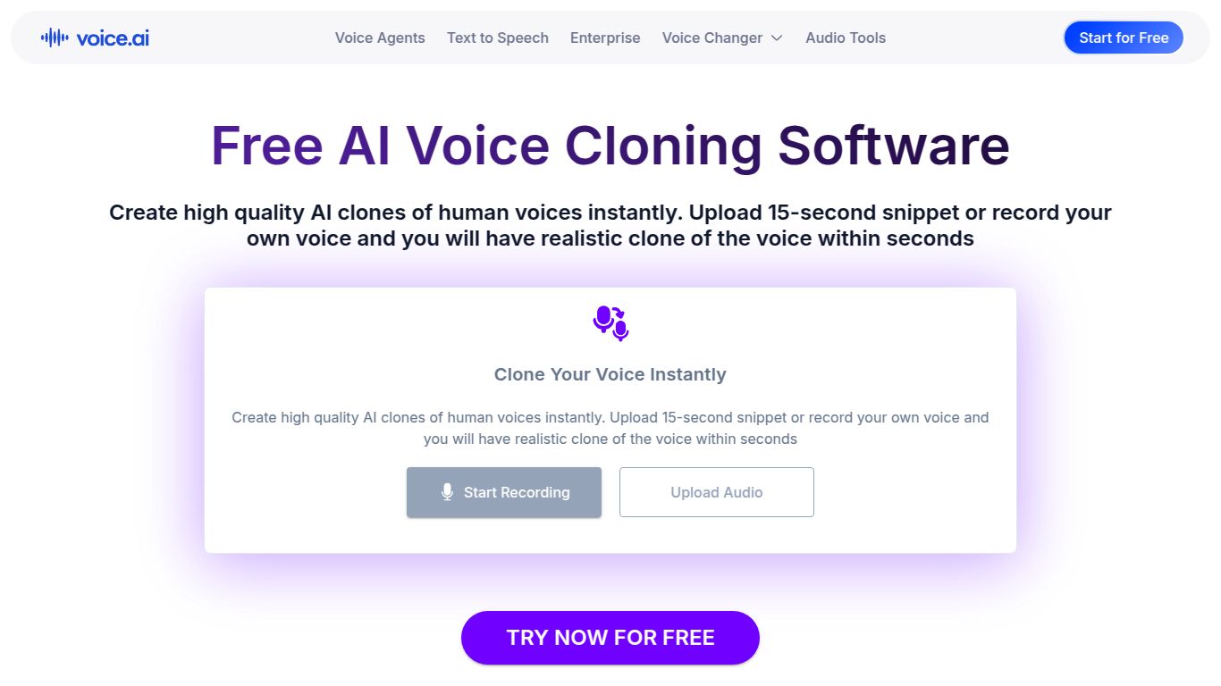 Voice.ai — Live & Creator Cloning