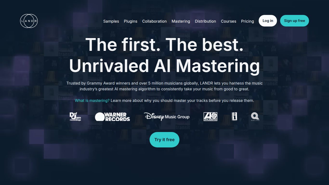 LANDR — AI Mastering