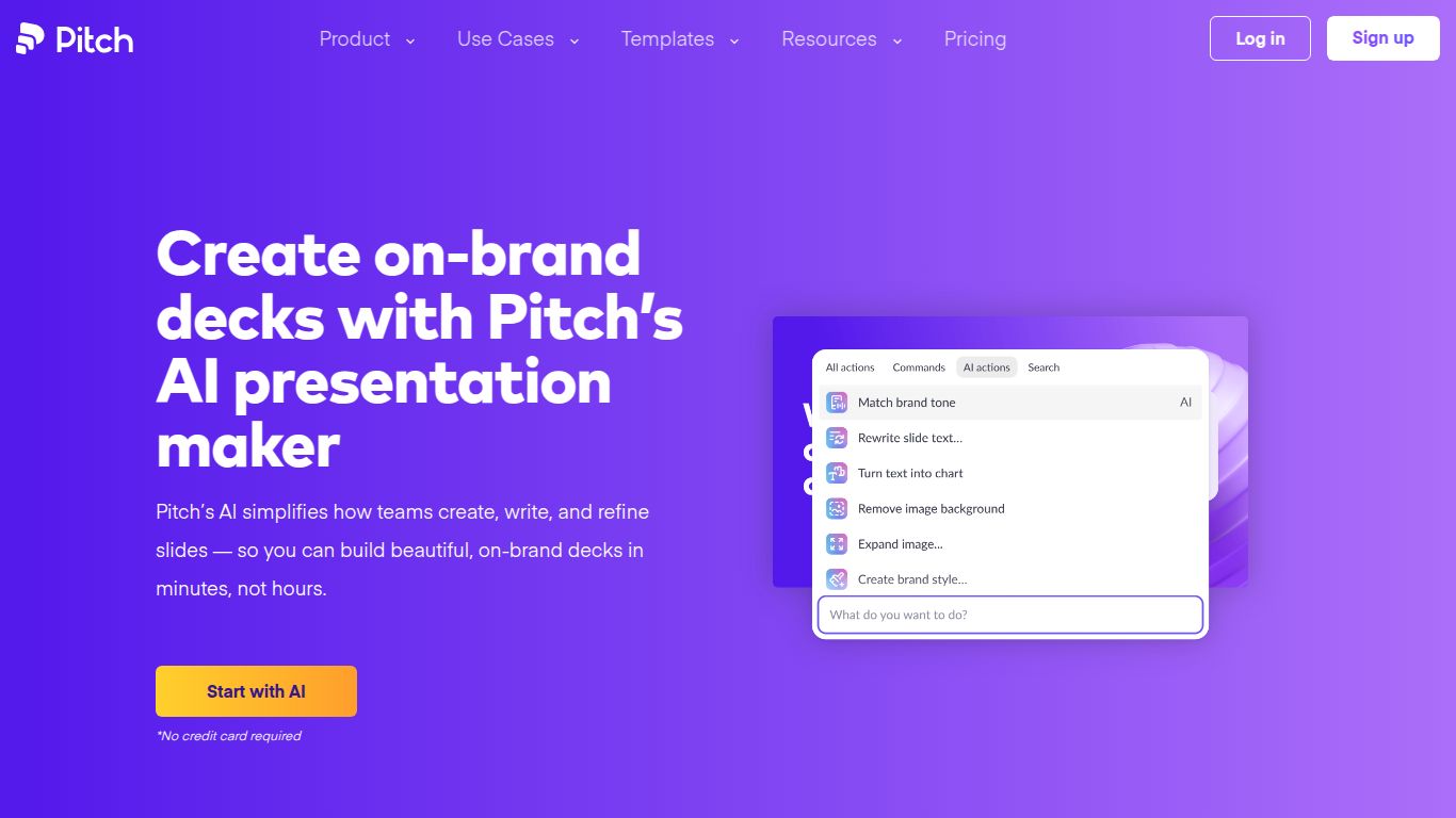 Pitch — AI Presentation Maker