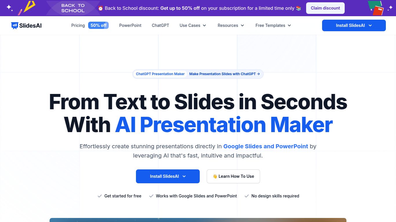 SlidesAI.io (for Google Slides & PowerPoint)