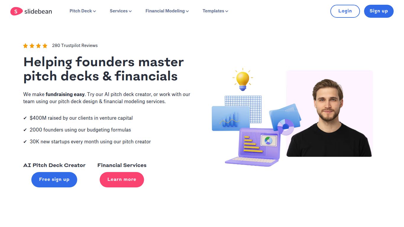 Slidebean — AI Pitch Deck Creator