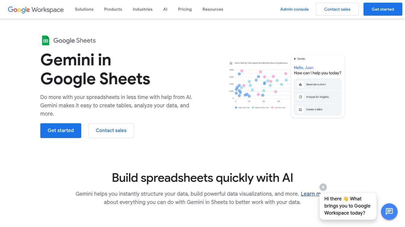 Google Sheets + Gemini