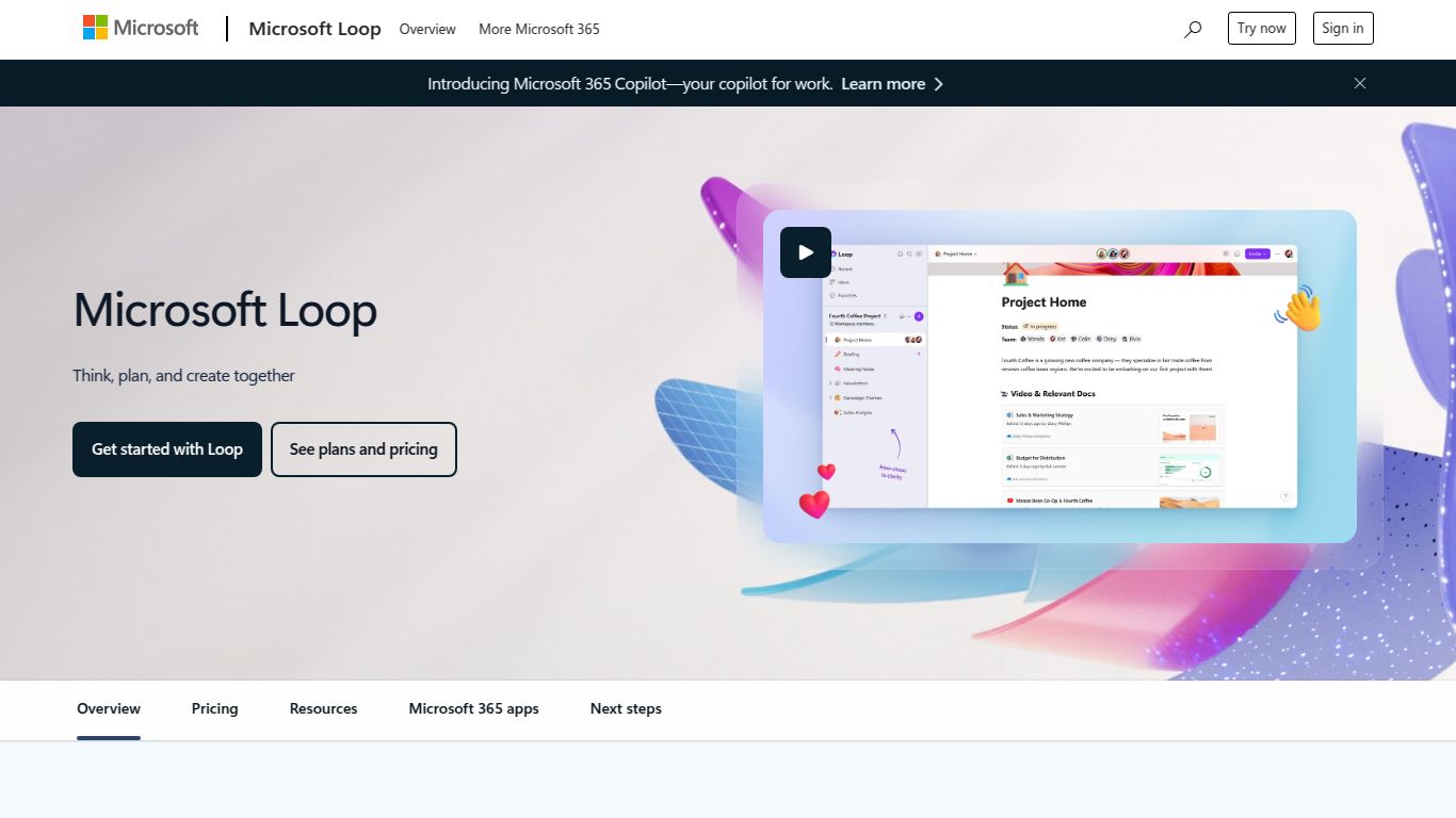 Microsoft Loop with Copilot