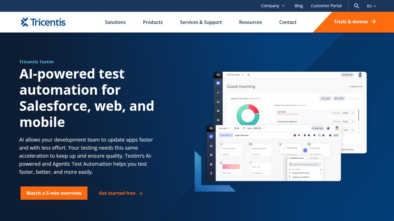 Tricentis Testim — Agentic Test Automation