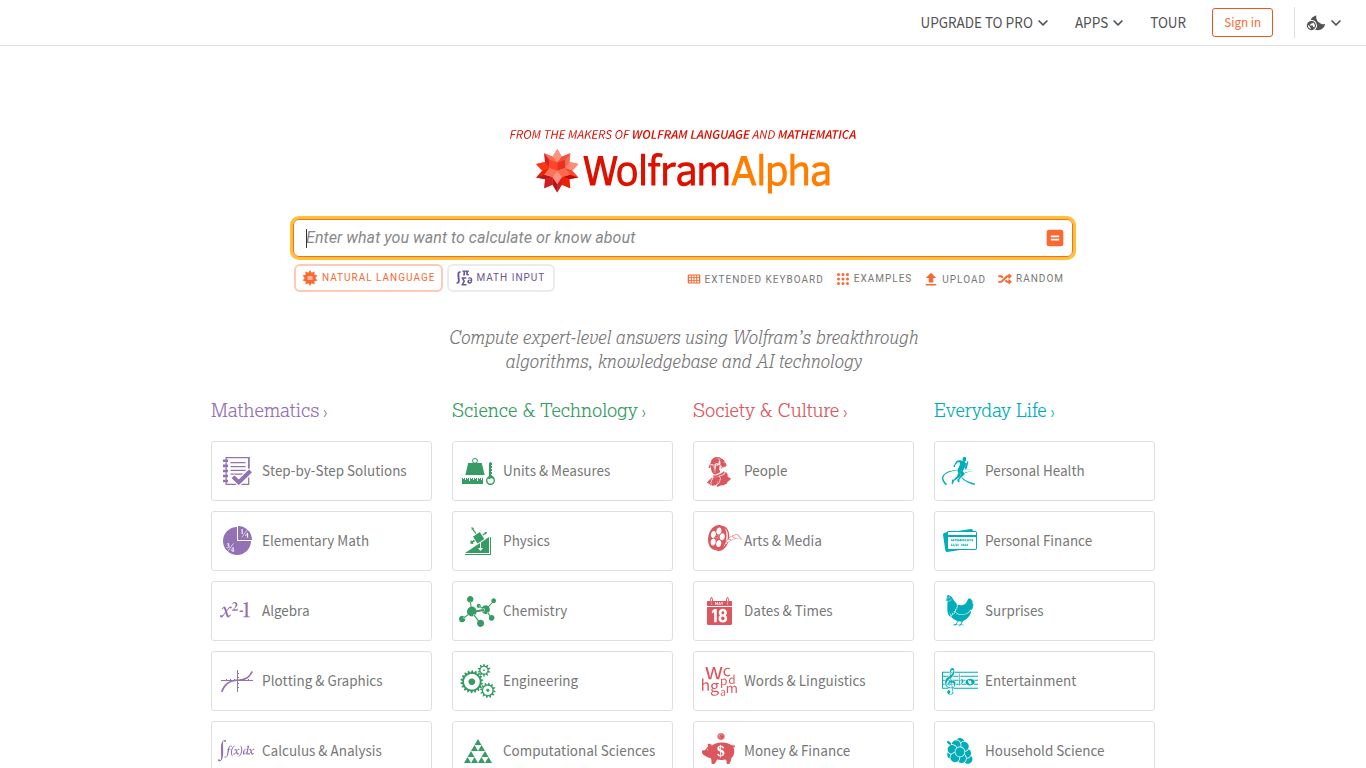 Wolfram|Alpha