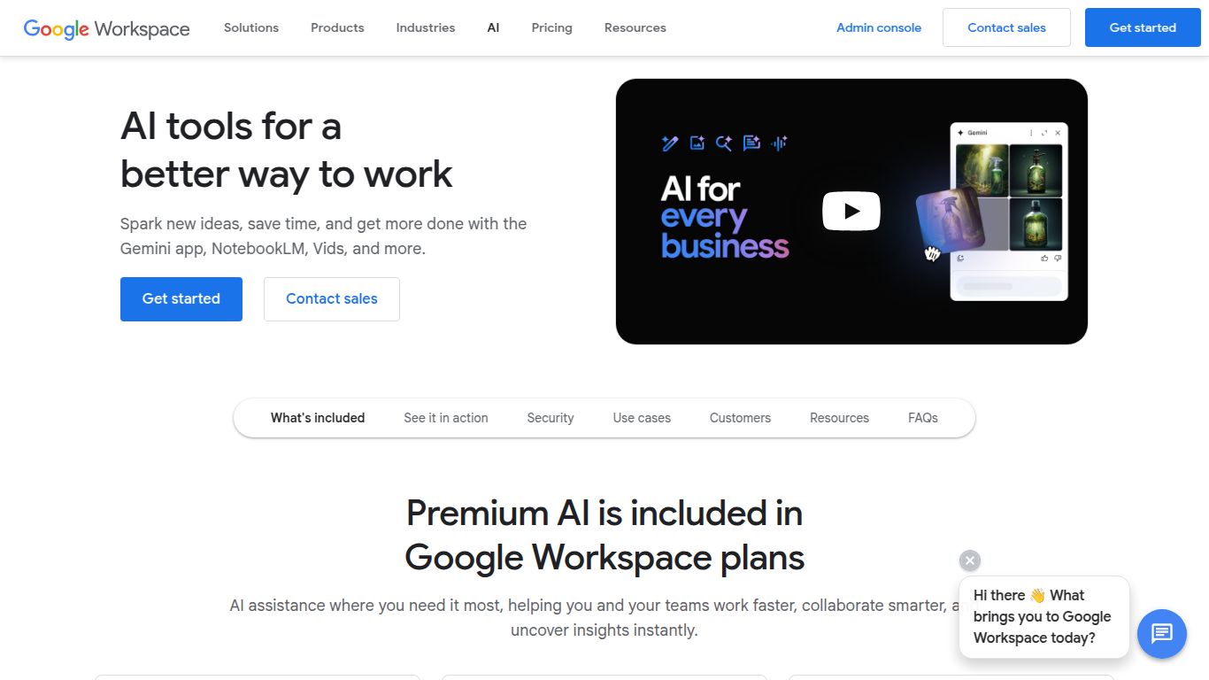 Gemini for Google Workspace