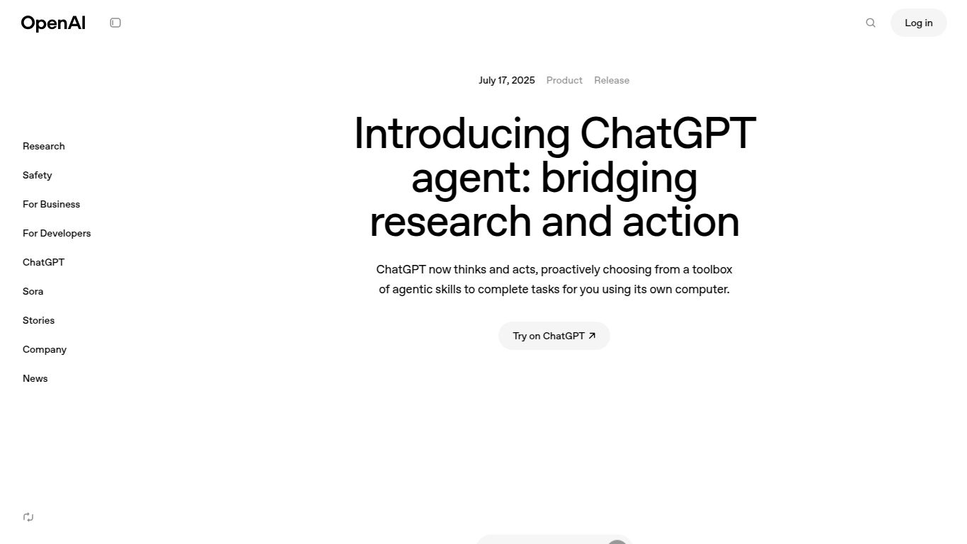 ChatGPT Agent