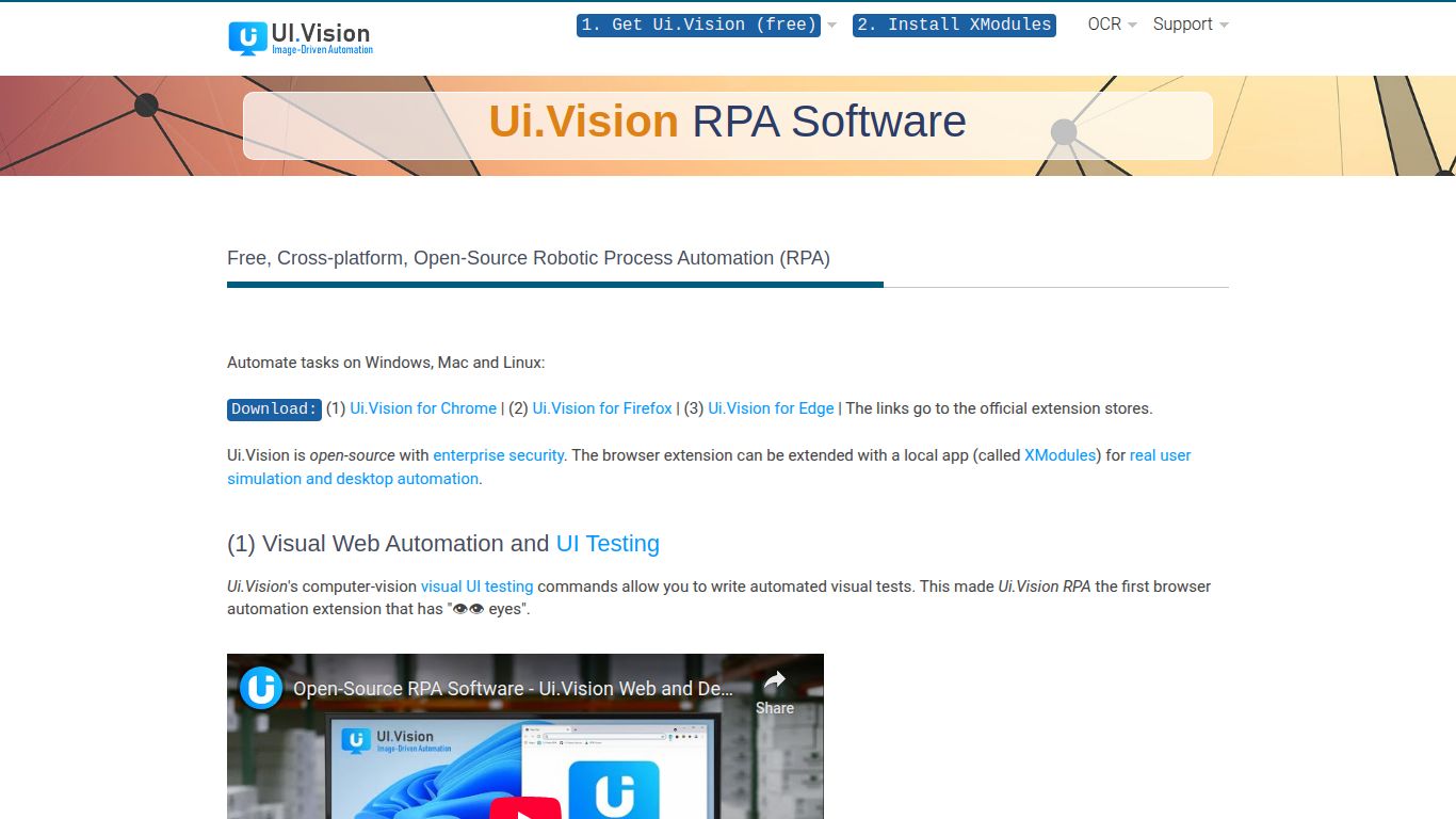 UI.Vision RPA