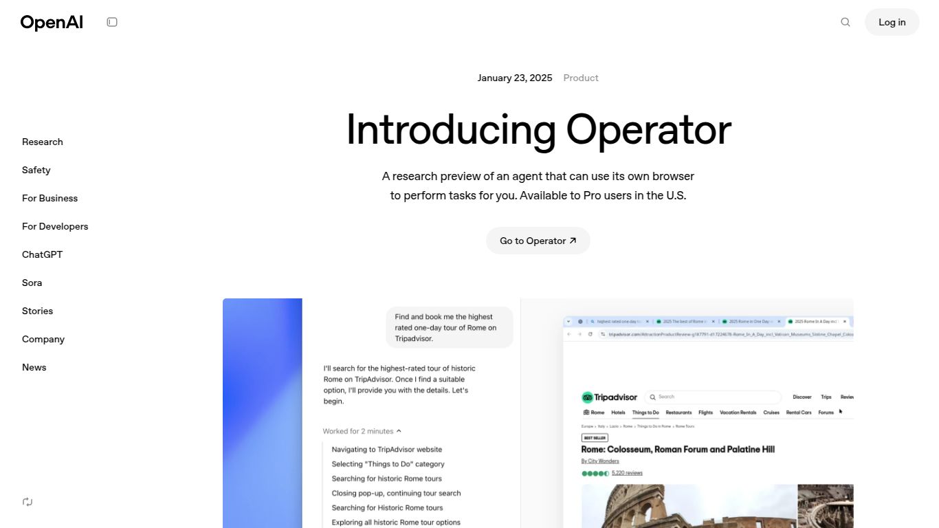 OpenAI Operator (research preview)