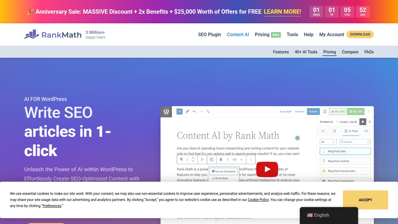 Rank Math Content AI