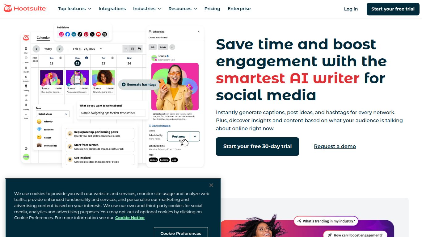 Hootsuite – OwlyWriter AI
