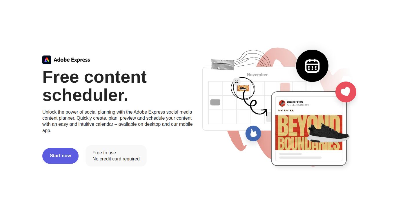 Adobe Express – Content Scheduler