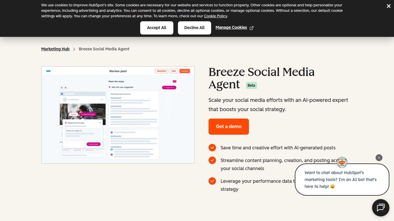 HubSpot – Social Media AI Agent